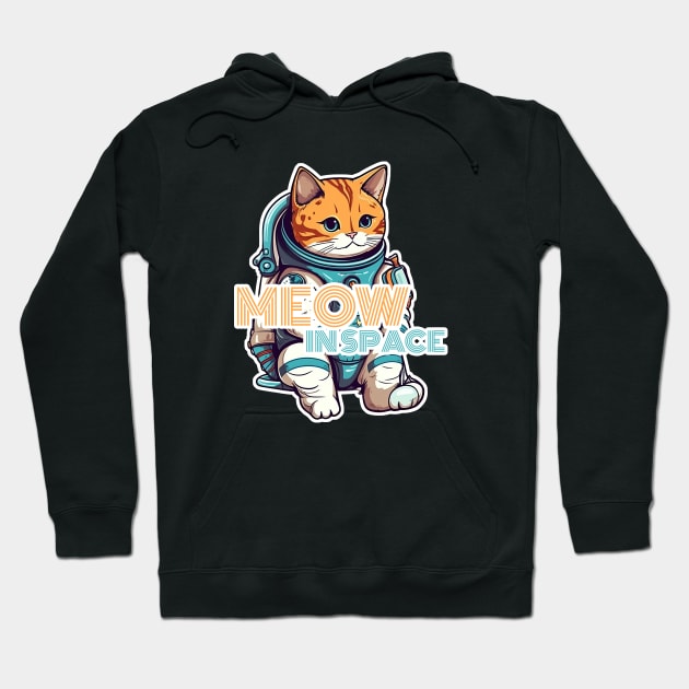 Astronaut cat Hoodie by AestheticsArt81